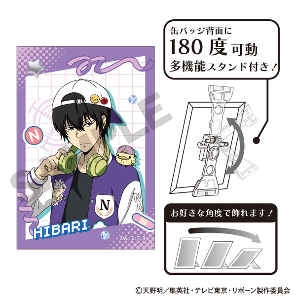 家庭教師ヒットマンREBORN！_アート缶バッジ 雲雀恭弥 デコラファッション