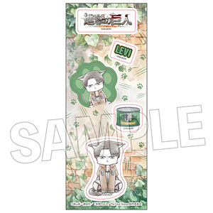 進撃の巨人 調査兵にゃん ステッカー リヴァイ