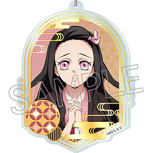 鬼滅の刃 箔押しアクリルキーホルダー 竈門禰豆子B