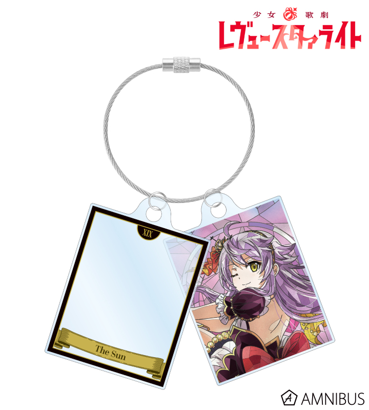 音無 いちえ Aure Glass 2連ワイヤーアクリルキーホルダー