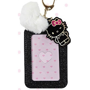 ハローキティ パスケース(ギャルキティ) ブラック