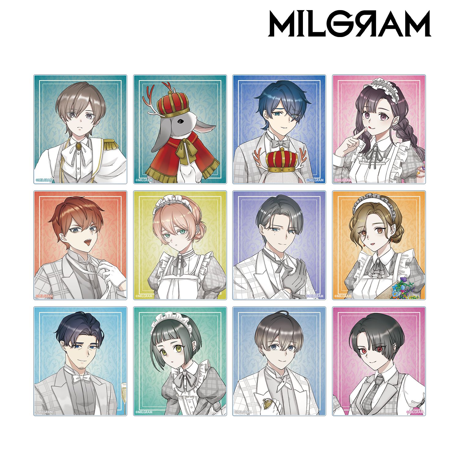 MILGRAM -ミルグラム-_描き下ろし 6th Anniversary ver. トレーディングアクリルカード(単位/コンプリートBOX/12パック入り)