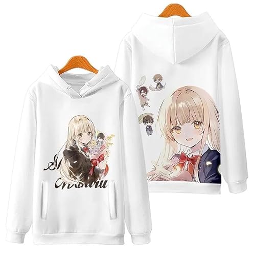 [LAOMI] お隣の天使様 パーカー 椎名真昼 藤宮周 お隣の天使様にいつの間にか駄目人間にされていた件 グッズ コスプレ衣装 長袖 運動パーカー Hoodie 日常服 可愛い レディース 秋冬服 (8,2XL 薄手)