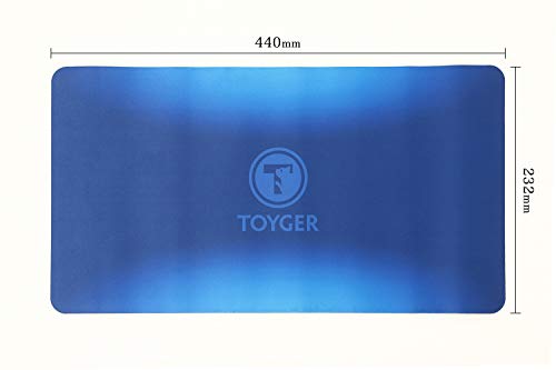 TOYGER コンパクトプレイマット 長さ約23cm TYPE2(ポケモンカード対応) ブルー