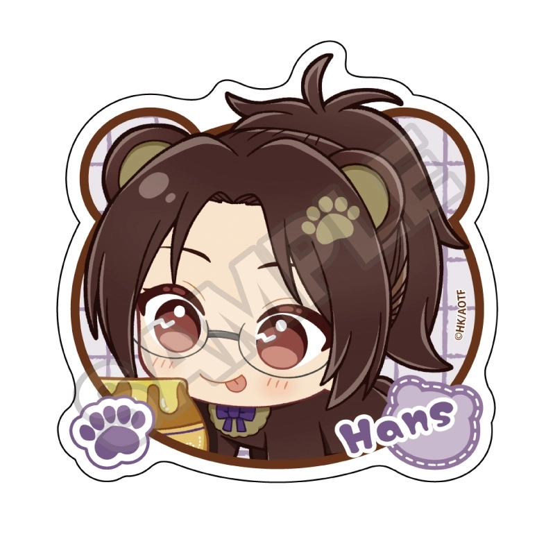 【予約2026年01月】「進撃の巨人」 ぬいぴ〜すふれんず はらぺこくま ステッカー ハンジ・ゾエ GRANUP