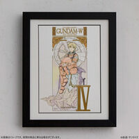 【受注生産】新機動戦記ガンダムＷ 額装アート〈新機動戦記ガンダムW DVD COLLECTION イラスト〉【カトル・ラバーバ・ウィナー】