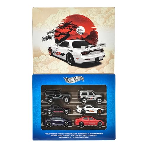 ホットウィール(Hot Wheels) ストリート・オブ・ジャパン マルチパック 乗り物おもちゃ ミニカー 6台入り 3歳から マルチ JLB23