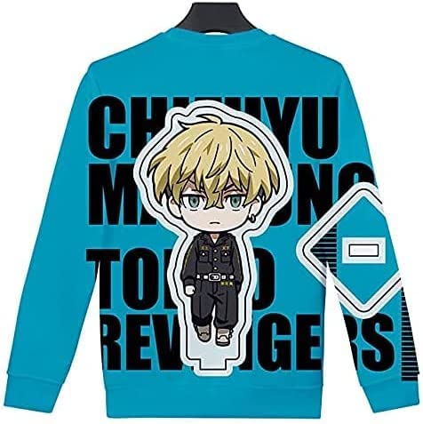 OUHUAN 東京卍リベンジャーズ パーカー 長袖 トレーナー 子供用 大人用 春秋冬服 トップス スウェットシャツ プルオーバー コスプレ衣装 スウェット 佐野万次郎 龍宮寺堅 場地圭介 東京卍會 日常服 コスチューム スポーツウエア