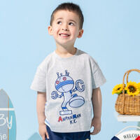 アップリケ切替半袖Tシャツ