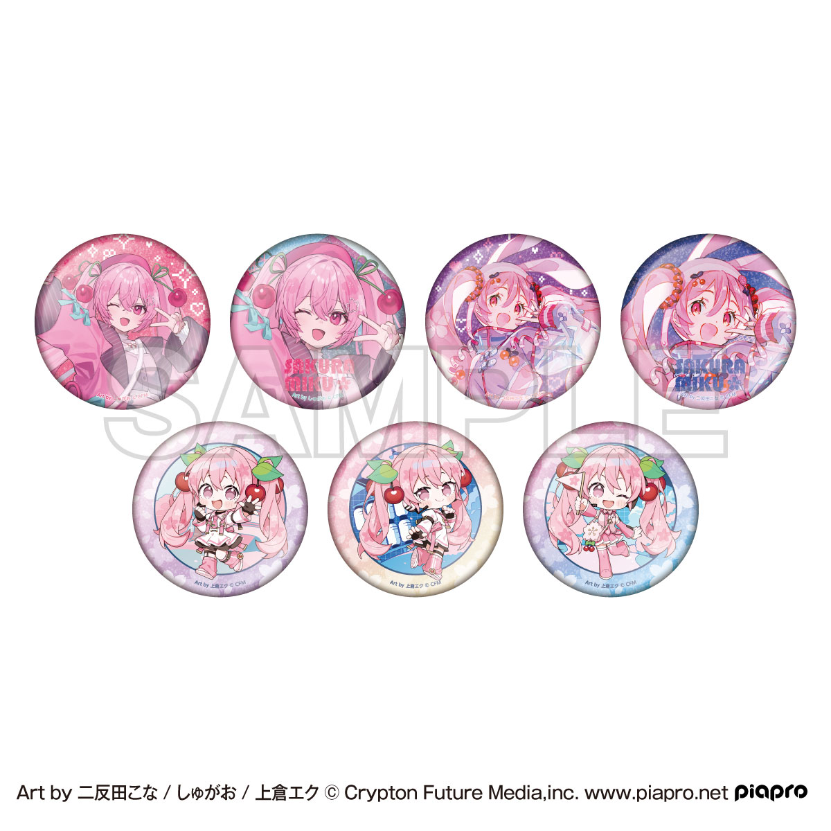 桜ミク×Shibuya Sakura Stage_トレーディング缶バッジ(全7種)【BOX／7個入り】