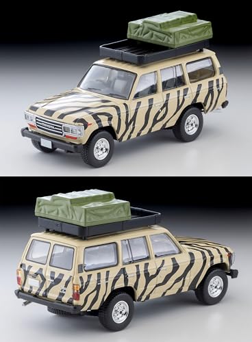 トミーテック (TOMYTEC) 海洋堂×トミカリミテッド ヴィンテージ ジオコレ64#カースナップ31a サファリ3 (トヨタ ランドクルーザー60付属) ABS樹脂、PVC製人形・小物セット (塗装済、一部組立済) ＋ ダイキャスト製ミニカー 336686