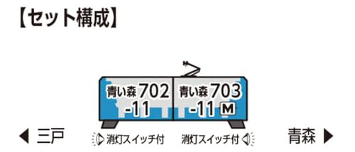 カトー (KATO) Nゲージ 青い森鉄道 青い森703系 2両セット 鉄道模型 電車 10-2183