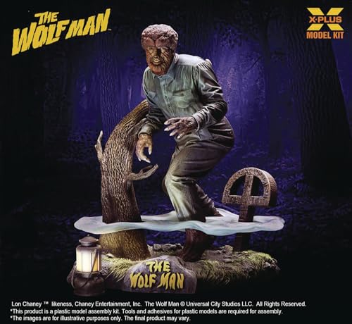 エクスプラス (X PLUS) The WOLF MAN ロン・チェイニー・ジュニア as 狼男 1/8スケール 未塗装 プラスチックモデルキット