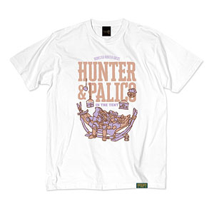 『モンスターハンターワイルズ』シーンイラストTシャツ 6(ハンター＆アイルー) ホワイト S