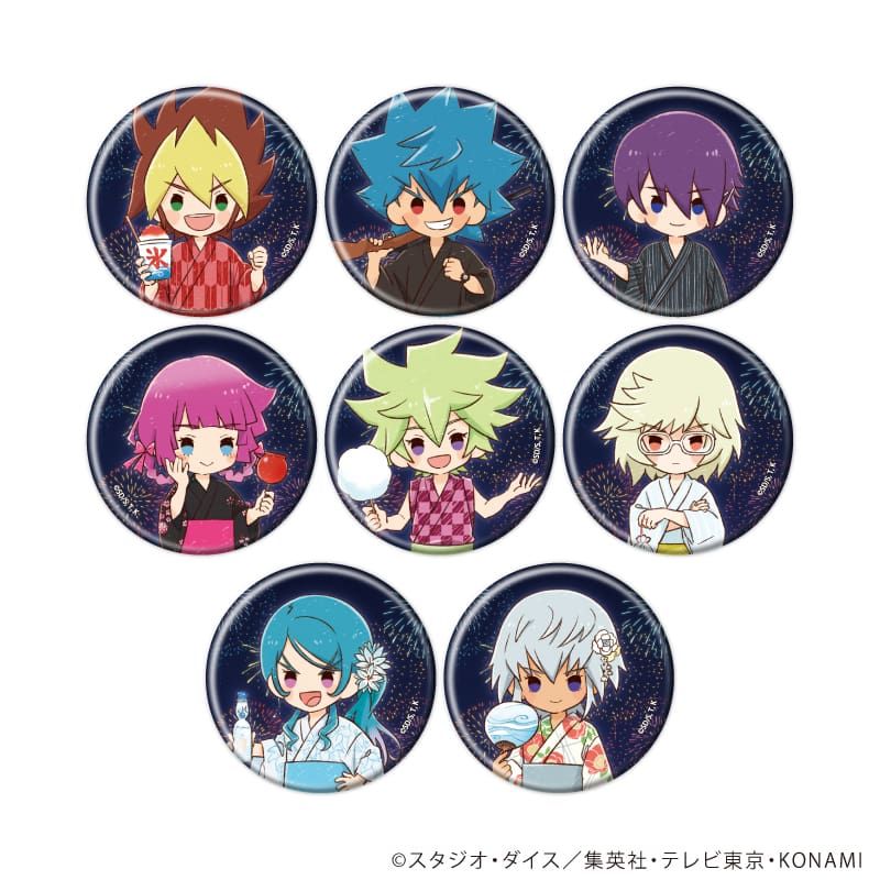 缶バッジ「遊☆戯☆王SEVENS」09/夏祭りver. ブラインド(8種)(グラフアートイラスト)