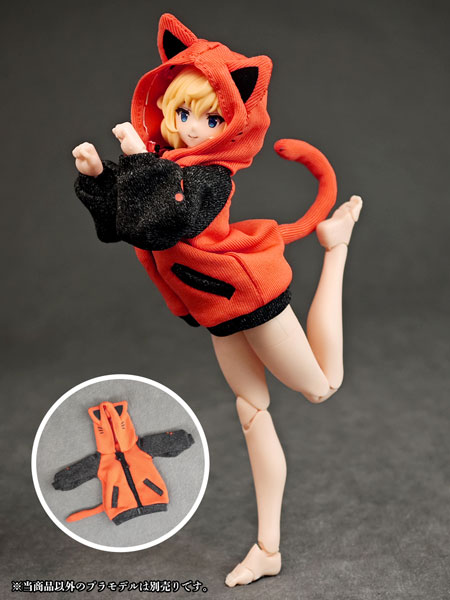 アルファマックス (ALPHAMAX) パーティアニマルガール ルームウェア 猫さんパーカー 15～18cmプラモ・ドール用衣装 (完成品) AX-0348