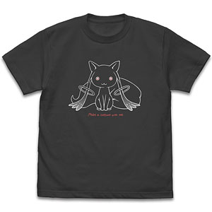 劇場版 魔法少女まどか☆マギカ[新編]叛逆の物語 キュゥべえ ラインアート Tシャツ/SUMI-XL