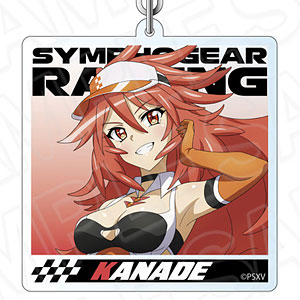 戦姫絶唱シンフォギアXV ホログラムアクリルキーホルダー 天羽奏 SYMPHOGEAR RACING ver.