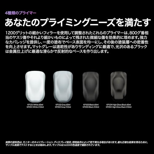 Gaahleri Kaleido 60ml マットグレー 水性サーフェイサー｜スケールモデル、カーモデル、メカ、ガンプラ、ミニチュア、レジン、プラスチック用プライマー・下地塗装・ベースコート