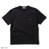 STRICT-G BASIC『機動戦士ガンダム 閃光のハサウェイ キルケーの魔女』ポケット付き刺繍Tシャツ MAFTY ブラック