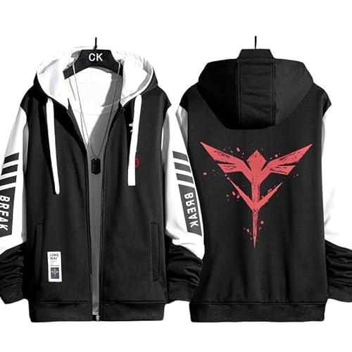 パーカー 機動戦士ガンダム 長袖 フード付き服 ジャケット コート コスプレ衣装 薄手/厚手 ガンダムグッズ 運動パーカー ジッパー付き 柔らかい グッズ ギフト トップス シンプル 男女兼用 誕生日 プレゼント (3XL/薄手,6) [並行輸入品]