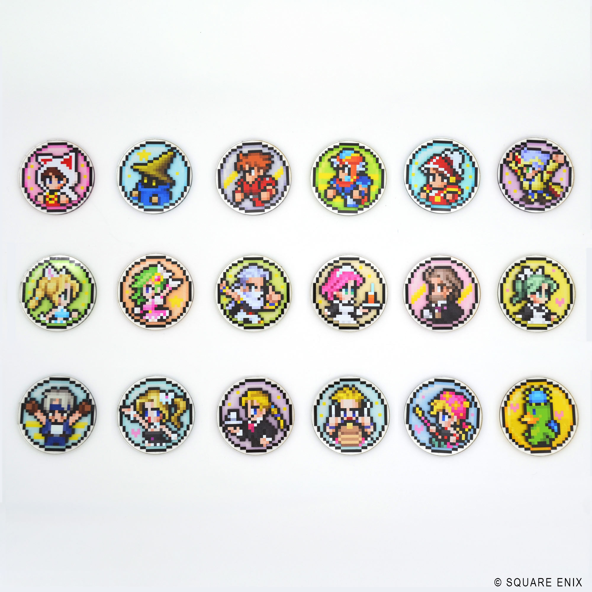ファイナルファンタジー ピクセルリマスター_アイコンアクリルシールコレクション 【BOX／18個入り】