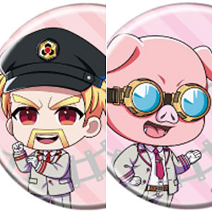 マット加工缶バッジ(57mm)「ドズル社」02/駅員ver. ミニキャライラスト 5個入りBOX