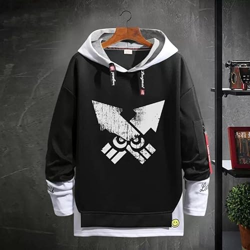 スプラトゥーン3 パーカー 長袖 フード付き メンズ/レディース 流行 防寒 保温 応援服 トレーナー スウェット 通気性 柔らかい 春秋用 男女 個性的 秋冬服 日常服 プルオーバー ファッション ゆったり 2022新モデル イベンド 誕生日 プレゼント (J,2XL)