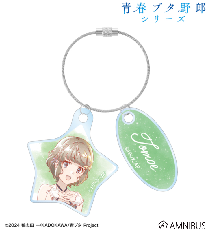描き下ろし 古賀朋絵 星空ドレスver. Ani-Art aqua label 2連ワイヤーアクリルキーホルダー