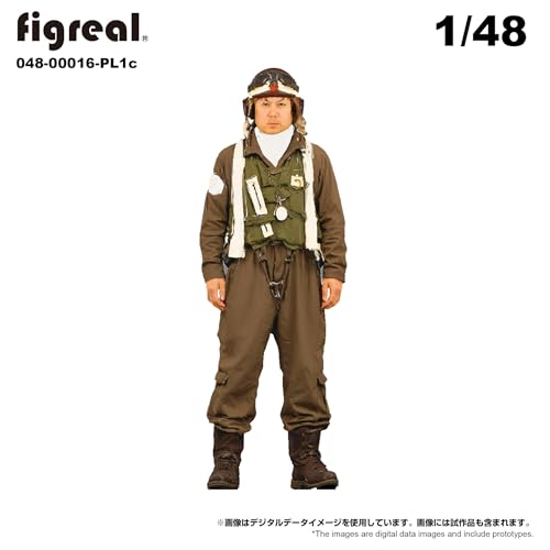 figreal 1/48 大日本帝国海軍(1)PL1c パイロット 1体 彩色済みフィギュア 048-00016-PL1c