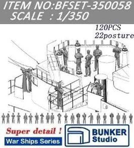 バンカースタジオ 1/350 日本 海軍士官 3Dプリンター製キット BSTBFSET350058