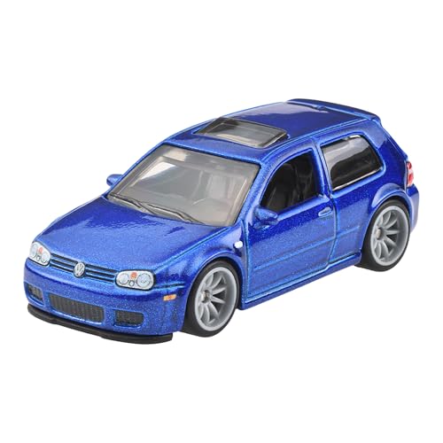 ホットウィール(Hot Wheels) プレミアム2パック 2004 フォルクスワーゲン ゴルフ R32 / フォルクスワーゲン ゴルフ MK7 乗り物おもちゃ ミニカー 3歳から ブルー JHW49