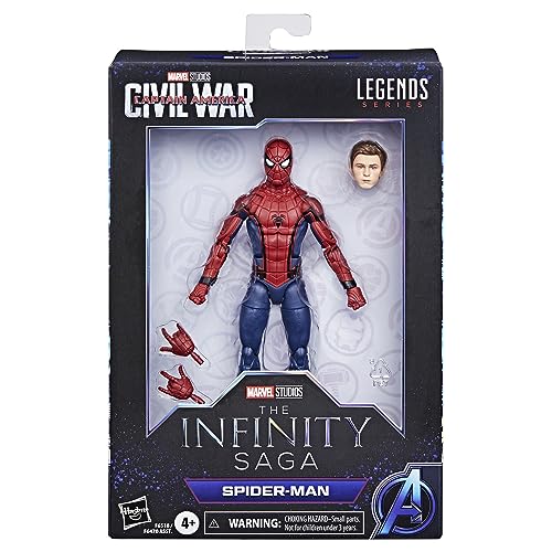 ハズブロ(HASBRO) MARVEL ハズブロ マーベルレジェンド・シリーズ スパイダーマン, インフィニティ・サーガ シビル・ウォー/キャプテン・アメリカ 6インチ サイズ アクションフィギュア, マーベルレジェンド アクションフィギュア F6518 正規品