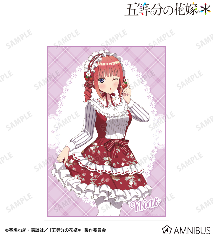 描き下ろし 中野二乃 ショートケーキイメージコーデver. A3マット加工ポスター