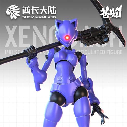 LEBOO 酋長大陸 1/18 迅捷異人プラモデル可動 組立 モデル パープル