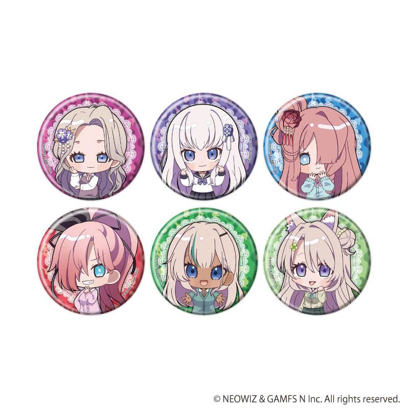 缶バッジ「ブラウンダスト2」02/平成ギャルver. コンプリートセット(全6種)(ミニキャライラスト)