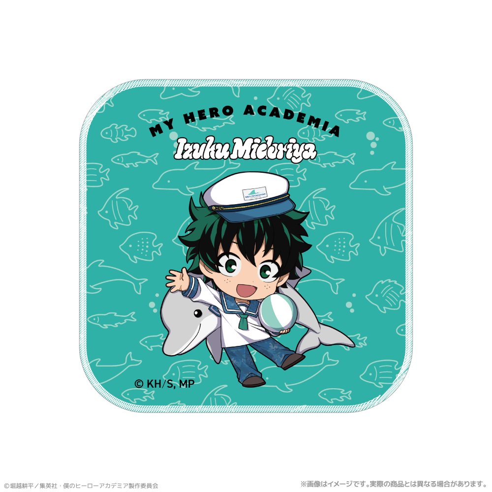 僕のヒーローアカデミア_ハンドタオル_緑谷出久 海の生きものたちと一緒にPLUS ULTRA