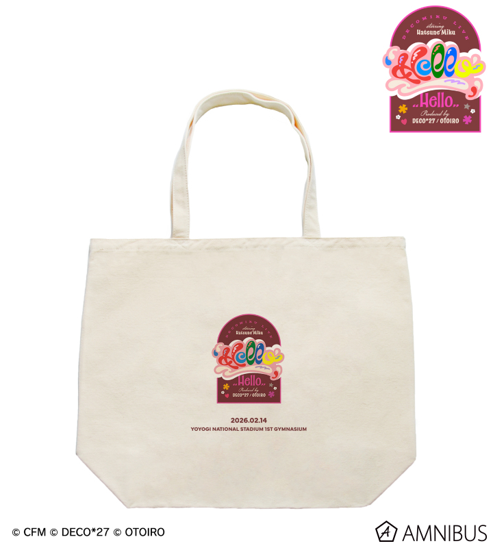 デコミク LIVE 2026『Hello』ライブロゴ トートバッグ
