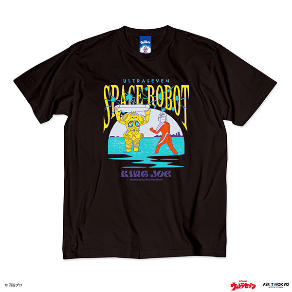 「ウルトラマンシリーズ」 第2弾 アメコミイラストTシャツ 2(ウルトラセブン&キングジョー)ブラックXXL