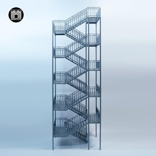 HiPlay MMMTOYS 1/12 多層鉄骨階段 M2606 フィギュア用 地台 スタンド ディスプレイ ベース　塗装済み 完成品