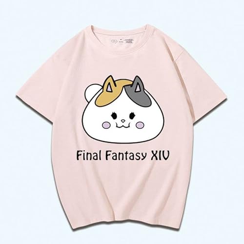FF14 ファイナルファンタジーXIV tシャツ 半袖 コスプレ衣装 Final Fantasy XIV 丸首 おしゃれ 柔らかい 快適 トップス 肌着 インナーシャツ コスプレ衣装 コスチューム カジュアル スポーツシャツ 夏服 日常服 漫画服 ギフト アニメ 萌えグッズ メンズ レディース 春秋冬 (5,3XL)