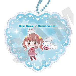 ちゃおヒロインズ×サンリオキャラクターズ スライドミラー 大根ねね×シナモロール