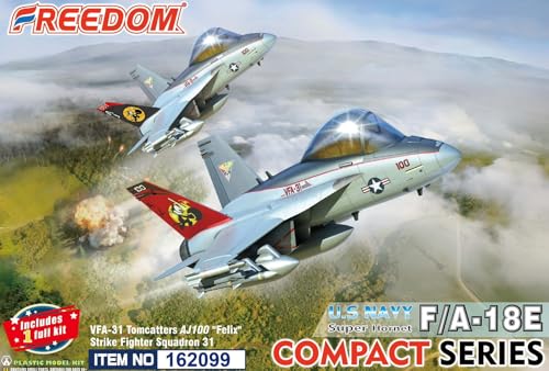 フリーダムモデルキット ノンスケール コンパクトシリーズ アメリカ F/A-18E スーパーホーネット VFA-31 トムキャッターズ プラモデル FRE162099