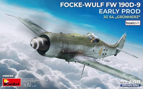 ミニアート 1/48 フォッケ・ウルフ Fw 190D-9 初期生産型 JG 54 グリューンヘルツ ベーシックキット プラモデル MA48035