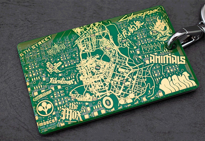 Cyberpunk2077 Night City Map 電子回路基板 IC Card Case by PCB ART moeco