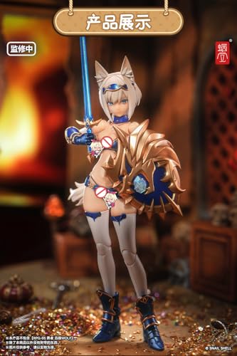 LEBOO 蝸の殻 Snail Shell RPG-05 1/12 機娘 オオカミの妹 迅狼 Wolf 可動フィギュア 塗装済み 完成品