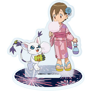 アクリルスタンド「デジモンアドベンチャー」24/八神ヒカリ＆テイルモン 浴衣ver.(描き下ろしイラスト)