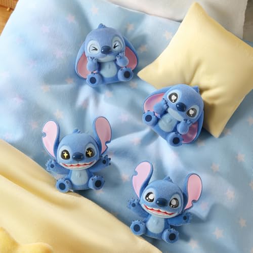 TOP TOY ディズニー "ミニ・スティッチ(Mini Fluffy Stitch)" シリーズ【3ピース】ブラインドボックス フィギュア ソフビ ガチャガチャ ギフト 誕生日 プレゼント スティッチ クリスマス ギフト