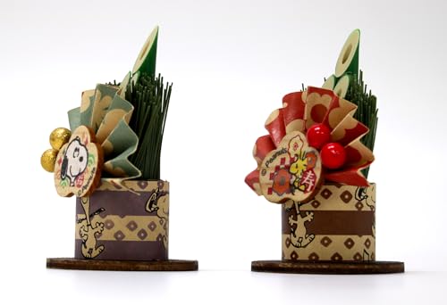 山一商店 正月飾り スヌーピー プチ門松 2本入R98509