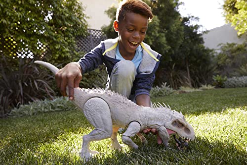 ​-​-ジュラシック・ワールド Destroy 'N Devour Indominus Rex 音を立てる口 鋭い腕 光 リアルな音 3 ¾ 人間アクションフィギュアを飲み込みます。